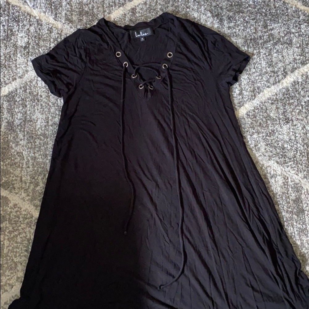 Lulus Lace up Dress. Babydoll style